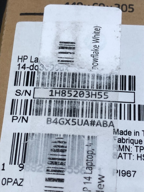 Photo 1 of HP 14 Laptop, Intel Celeron N4020, 4 GB RAM, 64 GB Storage, 14-inch Micro-edge HD Display, Windows 11 Home, Thin & Portable, 4K Graphics, One Year of Microsoft 365 (14-dq0040nr, Snowflake White)
