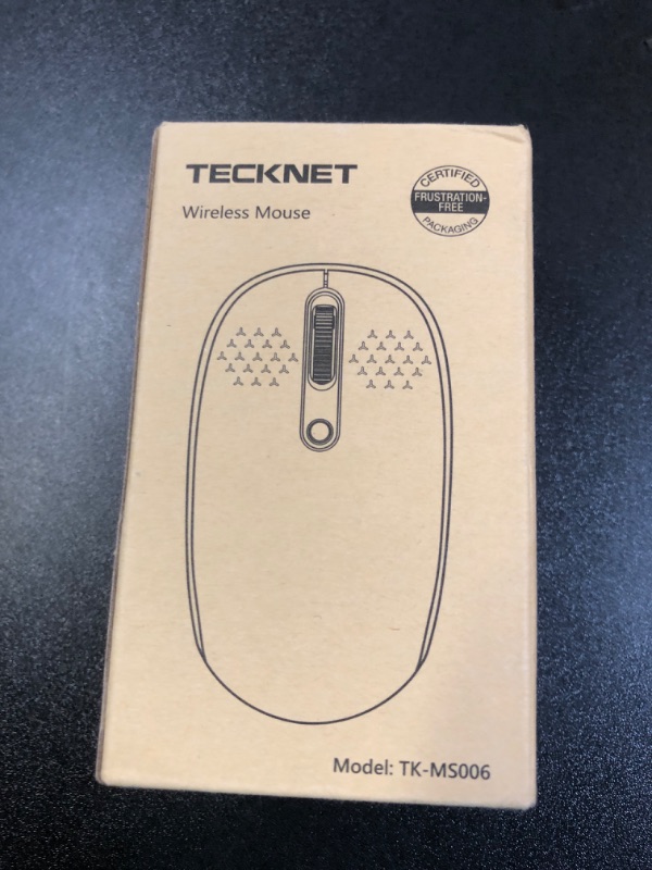 Photo 1 of TECKNET Wireless Mouse, 2.4G Quiet Computer Mouse with USB Receiver, 4 Buttons Portable Cordless Mice for Chromebook, Laptop, PC, Mac, 800/1200/1600 DPI - Pink