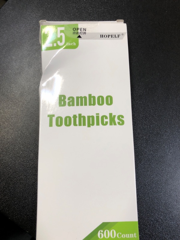 Photo 1 of 600 Count Bamboo Toothpicks for Teeth Cleaning, Appetizer, Olive, Barbecue, Fruit, Double-Points Wooden Toothpick.