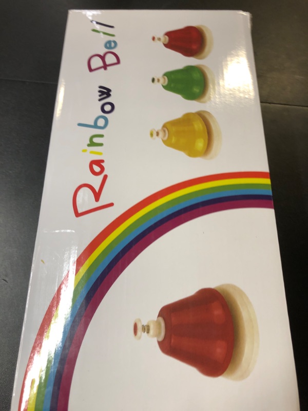 Photo 1 of Noamus 8 Notes Desk Bells, Music Bell Percussion Instrument, Colorful Diatonic Metal Bells, Chromatic Musical Table Bell for Teaching Church Chorus Holiday Party Supplies Birthday Gift