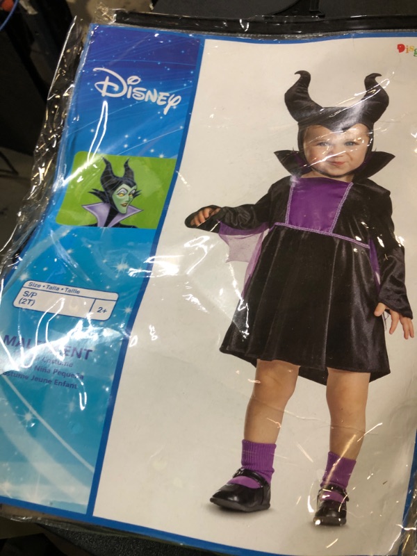 Photo 1 of Maleficent Costume for Toddlers, Official Disney Snow White Maleficent Halloween Outfit, Todder Size (2T)