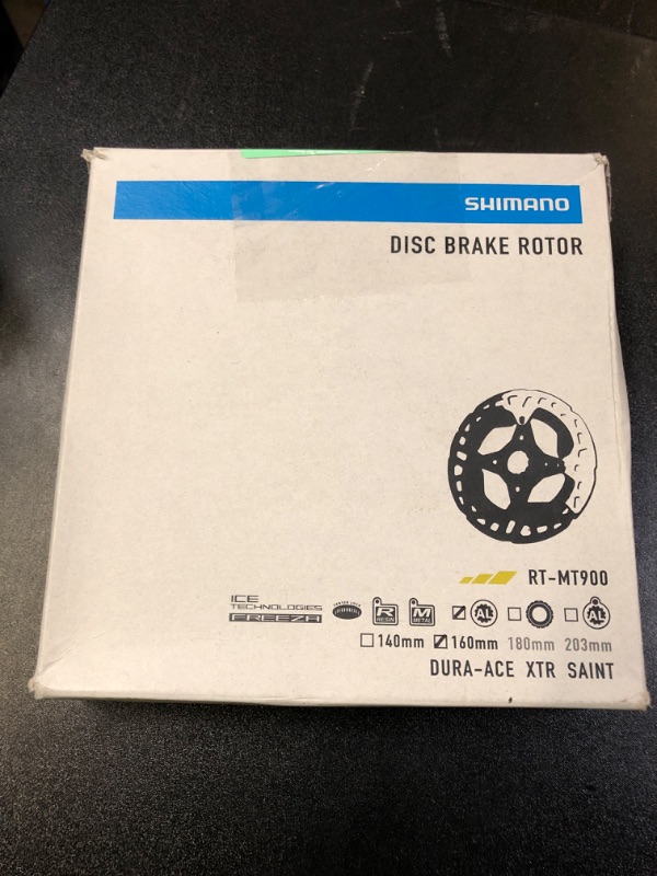 Photo 1 of Shimano XTR RT-MT900-S Disc Brake Rotor - 160mm, Center Lock, Silver/Black