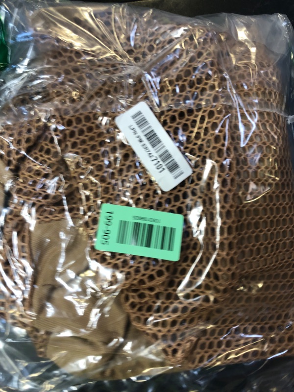 Photo 1 of YINWANBB Beach Bags for Women,Mesh Tote Bag with Large Inner Pocket, Sandproof Shoulder Handbag for Beach and Pool (Brown)
