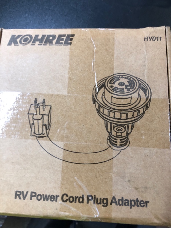 Photo 1 of Kohree RV Adapter Plug 30 Amp to 15 Amp 110V, RV Power Electrical Adapter Cord 15A Male to 30A Female 12" with Twist Lock & LED Indicator