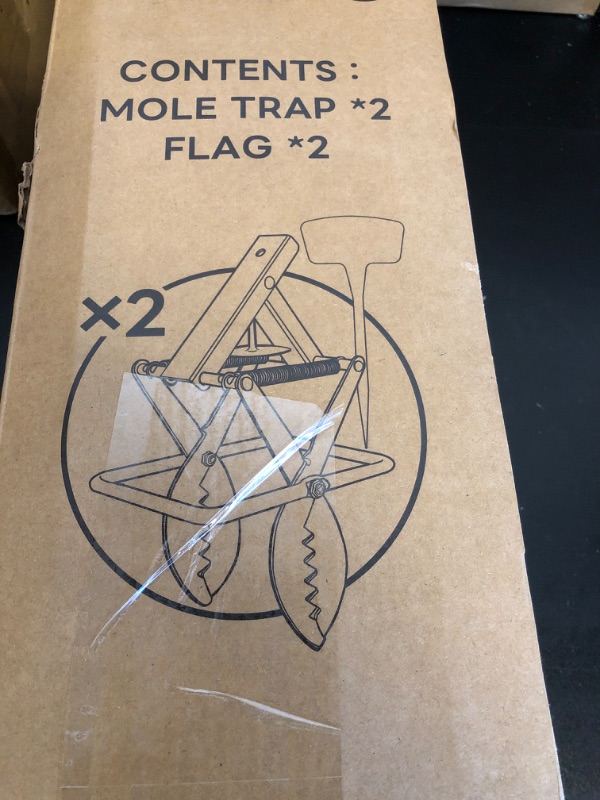 Photo 1 of Mole Trap Scissor 2 Pack, Upgraded Mole Traps for Lawns That Kill Best, Galvanized Steel Mole Killer, Easy Step Setup