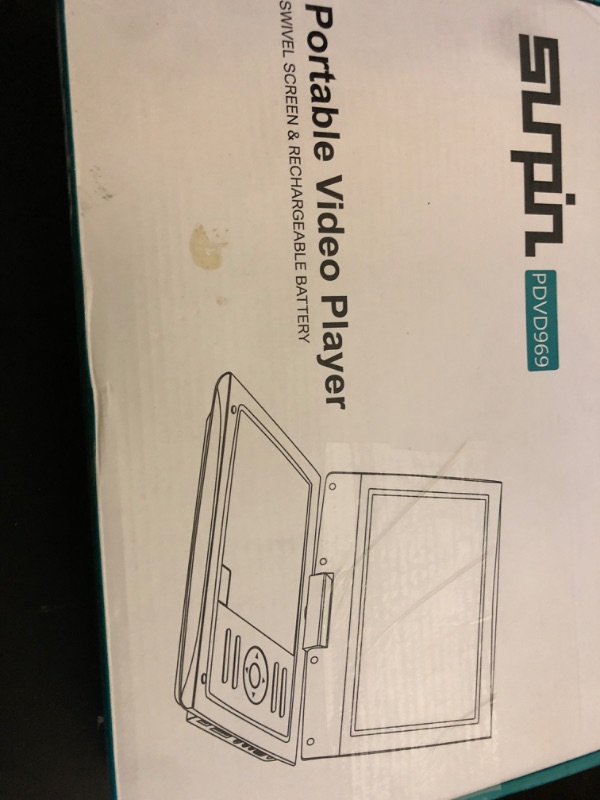 Photo 1 of SUNPIN New 11.5" Portable DVD Player for Car and Kids, 9.5" Swivel Brightness Enhanced Screen, with Car Charger and Headrest Mount, Upgraded Remote Control, 5 Hours Battery, Dual Earphone Jack(Purple)