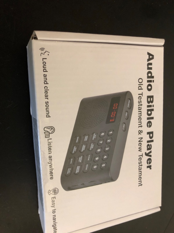 Photo 1 of Healvaluefit KJV Audio Bible Player, King James Version Electronic Bible, Electronic Holy Bible Audio Player for Seniors Elderly, Visually Impaired, Dyslexics, Non-Readers - KJV (King James Version)