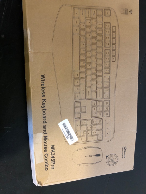Photo 1 of Wireless Keyboard and Mouse Combo, EDJO 2.4G Full-Sized Ergonomic Computer Keyboard with Wrist Rest and 3 Level DPI Adjustable Wireless Mouse for Windows, Mac OS Desktop/Laptop/PC?Classic Black?