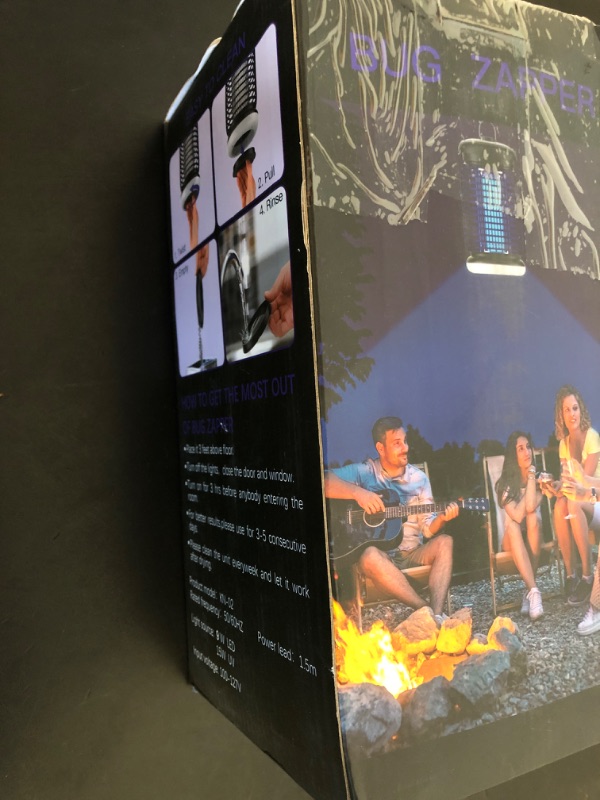 Photo 1 of LUOJIBIE Bug Zapper Outdoor, Mosquito Zapper with LED Light, Fly Zapper Outdoor Indoor, Insect Zapper Electric Fly Traps, Plug in Mosquito Killer for Patio Yard