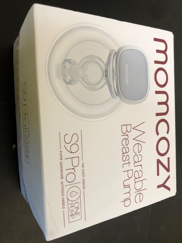 Photo 1 of Momcozy S9 Pro Upgraded Wearable Breast Pump, Hands-Free Design with Extended Battery Life & LED Display, Double Electric Portable Pump with 2 Modes & 9 Levels, 24mm, 1-Pack, Gray