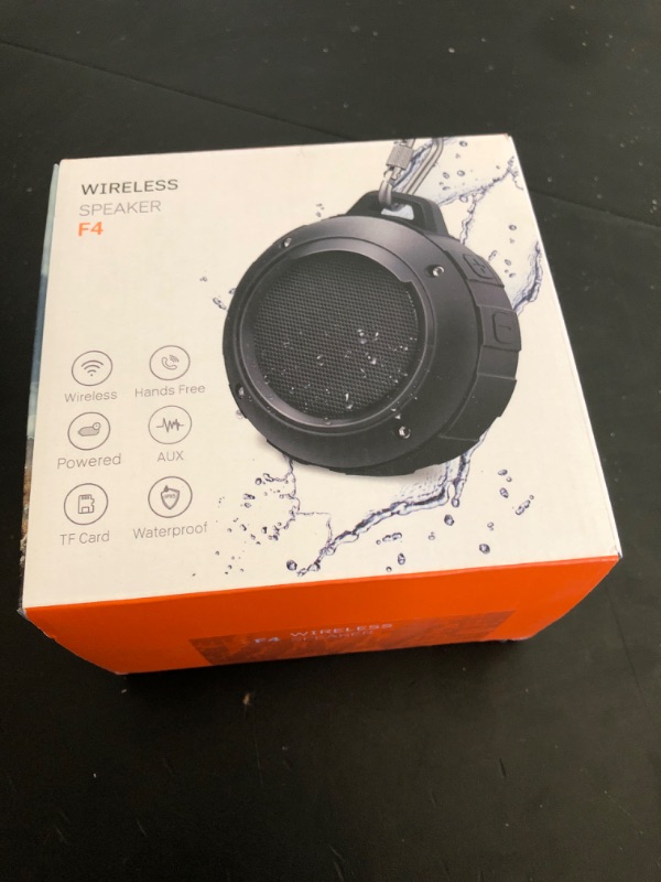 Photo 1 of Kunodi Outdoor Waterproof Bluetooth Speaker, Wireless Portable Mini Shower Travel Speaker with Subwoofer, Enhanced Bass, Built in Mic for Sports, Pool, Beach, Hiking, Camping