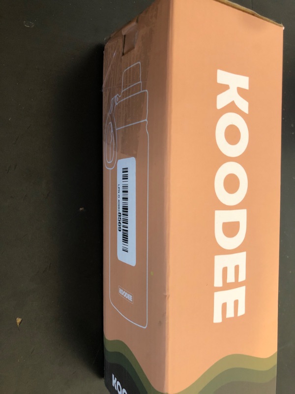 Photo 1 of Koodee Insulated Water Bottle, 18 oz Stainless Steel Double Wall Vacuum Wide Mouth Sport Bottle with Leakproof Spout Lid (Black)