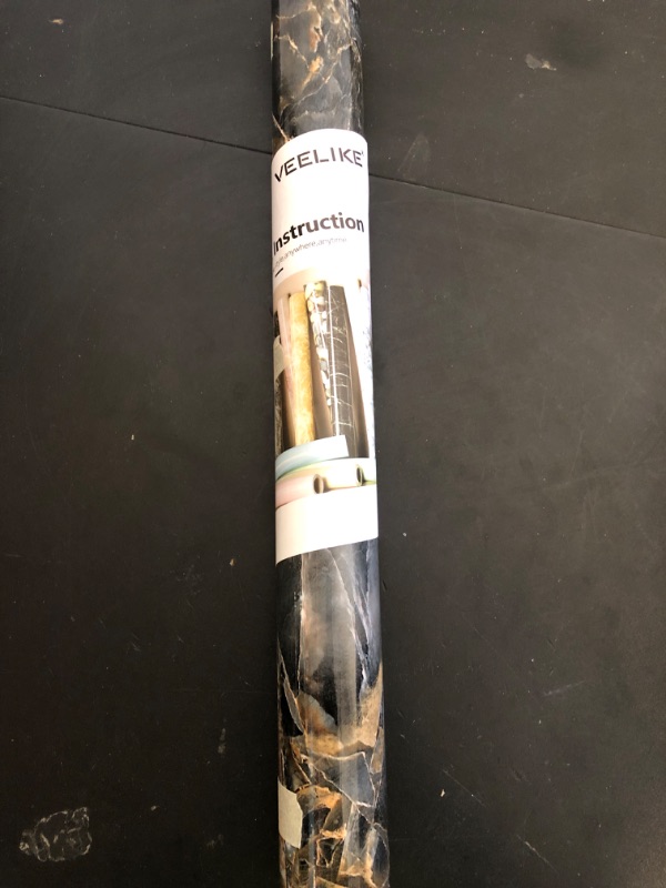Photo 1 of VEELIKE 15.7''x118'' Glossy Slate Gold Marble Countertop Contact Paper Waterproof Marble Wallpaper Peel and Stick Countertops for Kitchen Counter Top Covers Self Adhesive Vinyl for Bathroom Counter