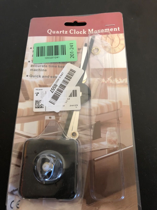 Photo 1 of Hicarer Clock Movement Mechanism High Torque Long Shaft Clock Replacement Wall Mechanism Hands Quartzs DIY Repair Parts Motor Replacement with 2 Pairs of Hands