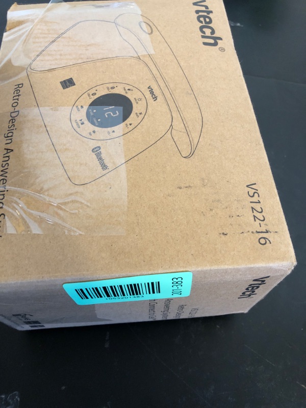 Photo 1 of VTECH VS122-16 Retro-Design Cordless Phone: Bluetooth Connect to Cell, Call Blocker, Answering System, Full-Duplex Speakerphone