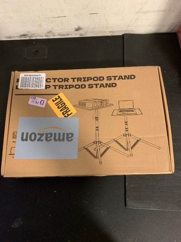 Photo 1 of REHOSEUP Projector Stand, 33LB Load Bearing & 22-55" Height Adjustable, for Projector/Laptop/DJ Gear, Outdoor/Office/Studio - Stable Base (Black)