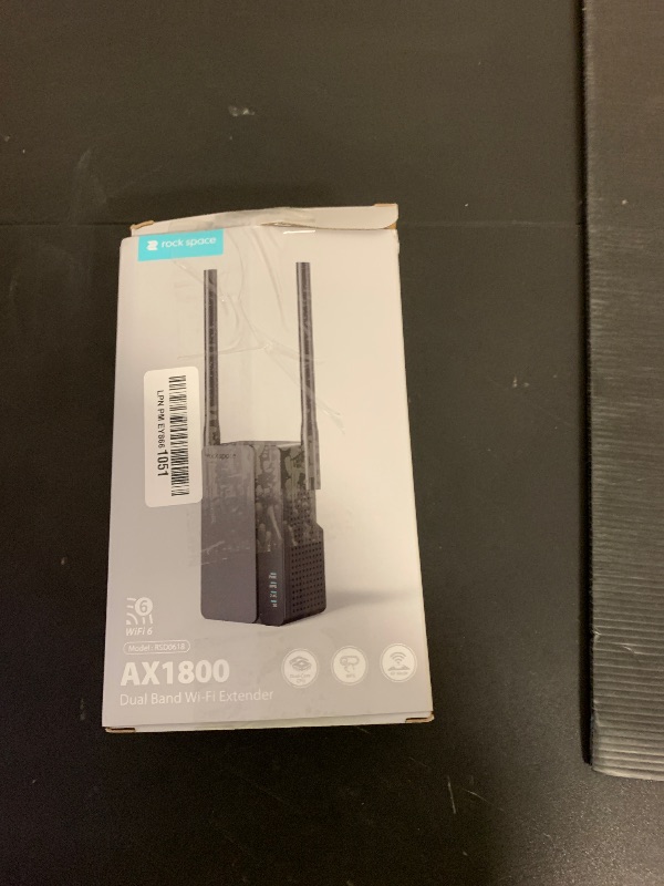 Photo 1 of Rockspace WiFi Extenders Signal Booster for Home, AX1800 WiFi 6 Range Extender up to 1500 sq. ft and 35+ Devices, Dual Band and Antennas WiFi Repeater up to 1.8Gbps Speed, AP Mode w/Gigabit Port