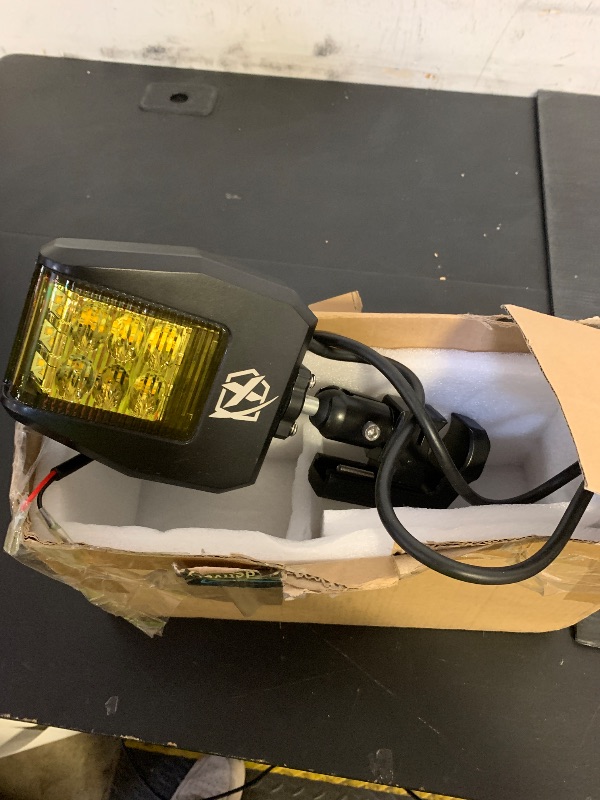 Photo 1 of Xprite UTV Side Mirrors 2025 New Aluminum w/Amber LED Spot Light Amber Lens for 1.75"-2" Roll Cage Bar Compatible with Pioneer Polaris RZR, SXS, Can Am X3, Kawasaki Teryx Mule, Yamaha Rhino Wolverine