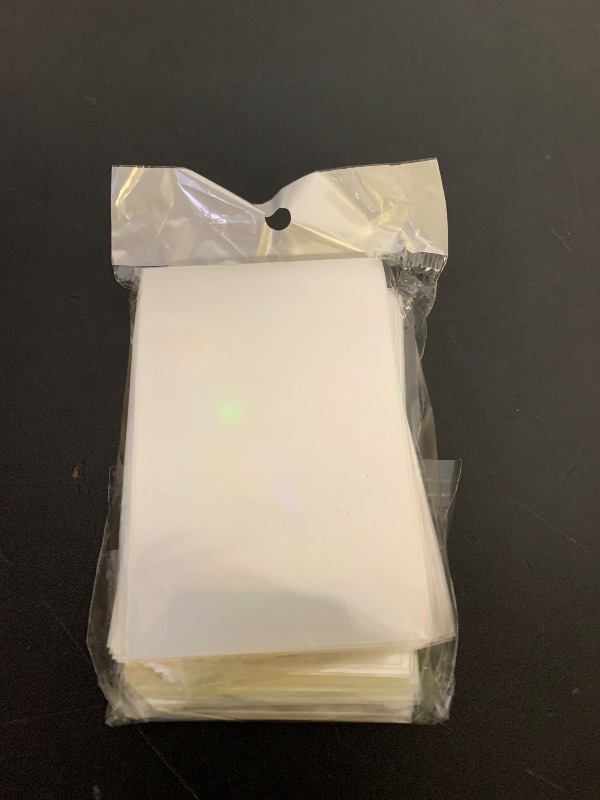 Photo 1 of 100 Pcs Laser Flashing Photocard Sleeves Holographic Card Sleeves for Trading Cards Penny Sleeves Photocard Holder Rainbow Star Heart Flower Card Protector