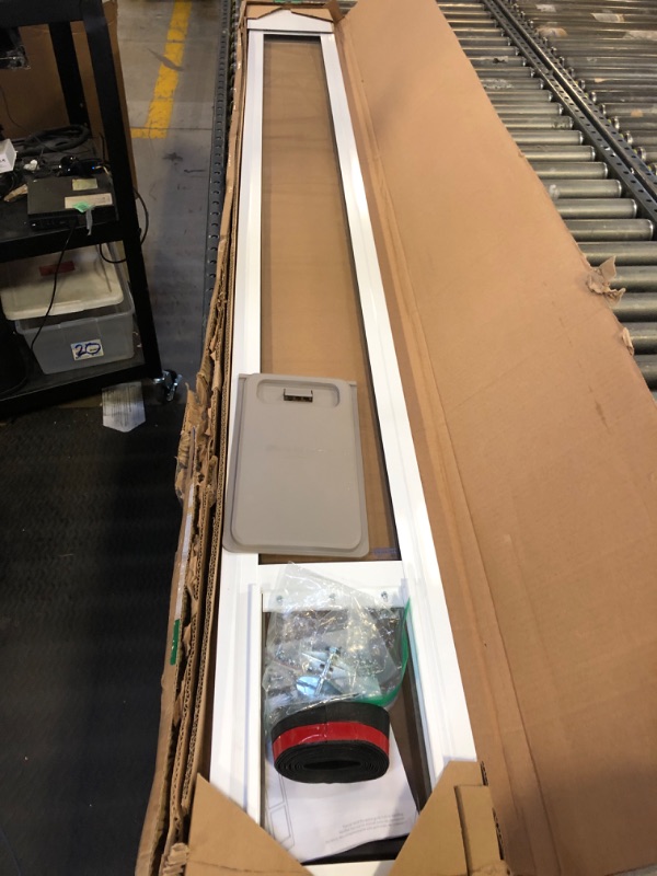 Photo 1 of PetSafe Sliding Glass Pet Door - No-Cut DIY Install Doggy Door for Renters - Aluminum Frame - Adjustable Height 75 7/8" to 81" - Ideal for Small Dogs Up to 15 lb - White