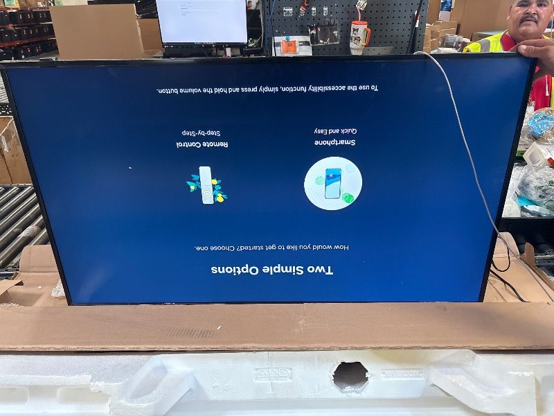 Photo 1 of SAMSUNG 55-Inch Class QLED 4K LS03D The Frame Series Quantum HDR Smart TV w/Dolby Atmos, Art Mode, Anti-Reflection, Customizable Frame, Slim Fit Wall Mount with Alexa Built-in (QN55LS03D, 2024 Model)