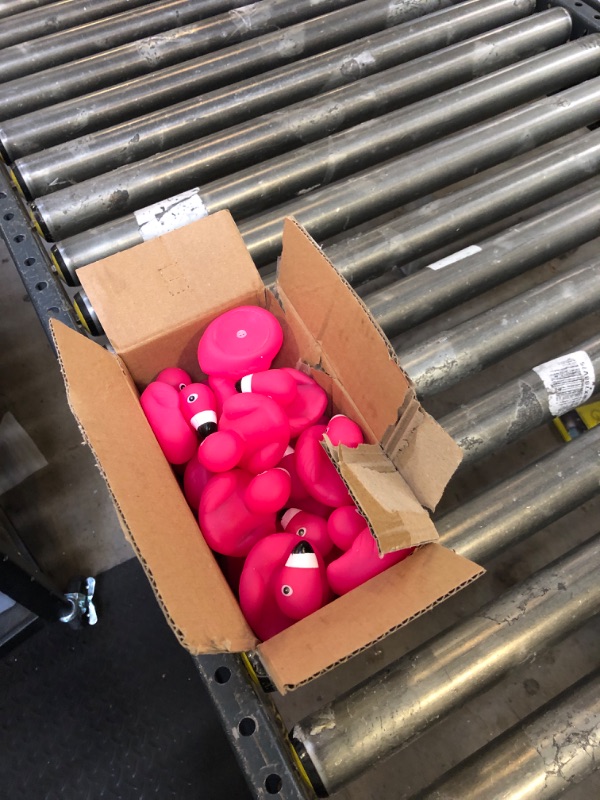 Photo 1 of 30PCS Adorable Flamingo Rubber Ducks Bulk Pink Floating Squeaky Bath Toys Perfect for Baby Showers, Birthday Parties, Cake Toppers, Pool Party Favors and Classroom Prizes (30)