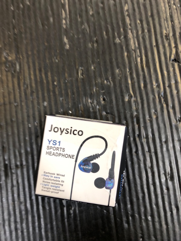 Photo 1 of Joysico Wired Over Ear Earbuds for Kids Women Small Ears, Sport in-Ear Headphones Earhook Earphones for Running Exercise Jogging, Ear Buds with Case Microphone and Volume for Cell Phones Laptops Blue