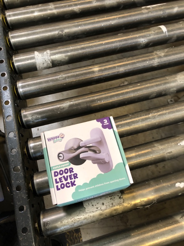 Photo 1 of Door Lever Lock (3 Pack) Prevents Toddlers from Opening Doors. 3.25" L * 1.5" W * 4.5" H Easy One Hand Operation for Adults. Durable ABS with 3M Adhesive Backing. Simple Install, No Tools Needed.