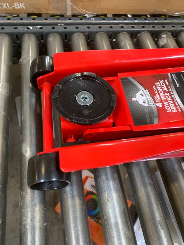 Photo 1 of Jack Boss 4 Ton Floor Jack Hydraulic Low Profile Floor Jack with Dual Piston Quick Lift Pump, 4 Ton (8,800 lbs) Capacity, Red