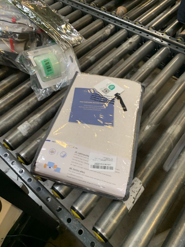 Photo 1 of 100% Blackout Shield Linen Blackout Curtains for Bedroom 84 Inches Long, Back Tab/Rod Pocket Living Room Drapes, Thermal Insulated Blackout Curtains 2 Panels Set, 50" W x 84" L, Cream