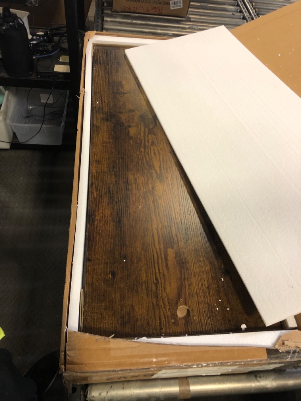 Photo 1 of VASAGLE Clothes Rack, Heavy Duty Clothing Rack, Industrial Pipe Style Rolling Garment Rack with Shelf, for Bedroom, Laundry Room, Retail Store, Rustic Brown and Black UHSR65BX