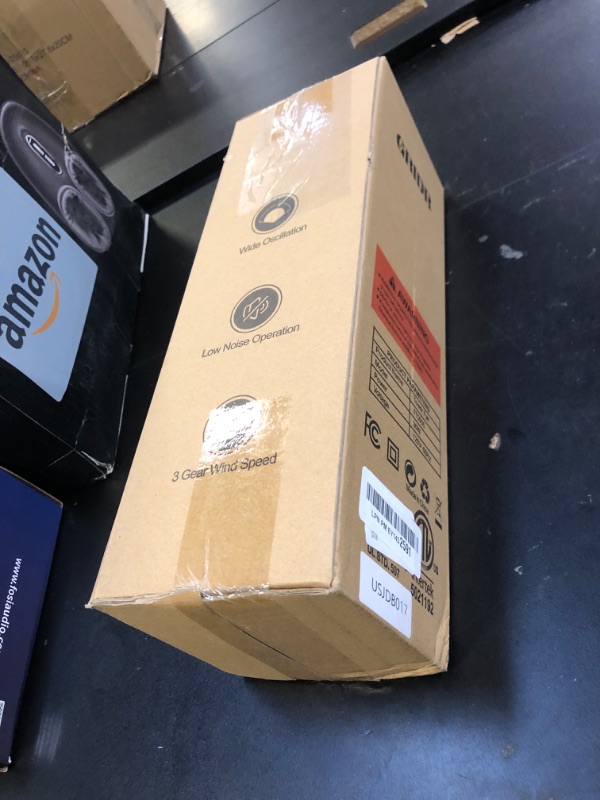 Photo 1 of GRIDR Tower Fan for Bedroom (2025 New), 3 Speeds, 4 Mode (AI, Normal, Natural, Sleep), Quiet Safe Bladeless with Portable Desk Fan with 80° Oscillation, Space-Saving, 13" Table Fan for Home
