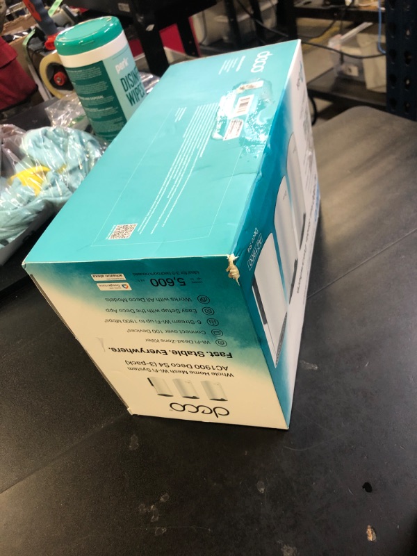 Photo 1 of TP-Link Deco S4 Mesh AC1900 WiFi System - Up to 5,500 Sq.ft. Coverage, Replaces WiFi Router and Extender, Gigabit Ports, Works with Alexa, Deco S4(3-Pack)