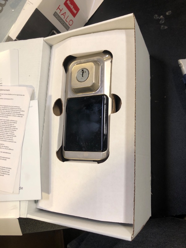 Photo 1 of Kwikset Halo Wi-Fi Smart Lock, Keyless Entry Door Deadbolt, Geofence Auto-Unlock, Grade AAA Certified, No Hub Easy Install, Satin Nickel Lifetime Finish Warranty, Touchscreen