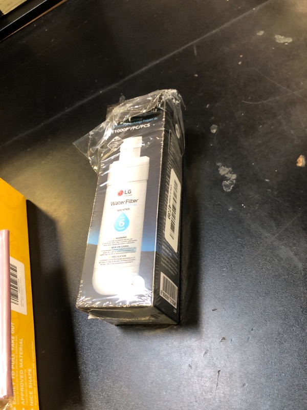 Photo 1 of LG LT1000P - 6 Month / 200 Gallon Capacity Replacement Refrigerator Water Filter (NSF42, NSF53, and NSF401) ADQ74793501, ADQ75795105, AGF80300704, or AGF80300705 White