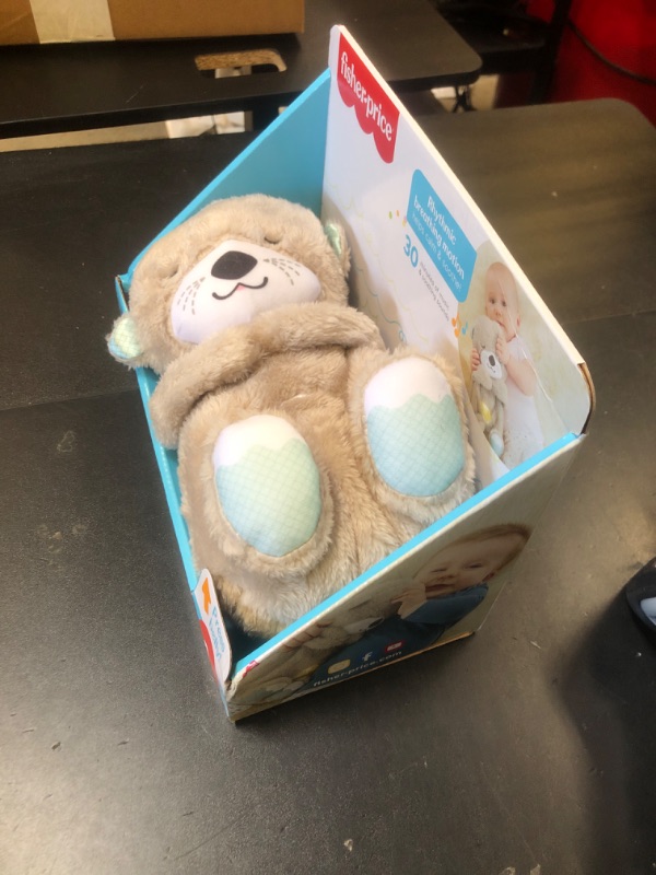 Photo 1 of Fisher-Price Baby Toy Soothe 'n Snuggle Otter Portable Plush Sound Machine with Music Lights & Breathing Motion for Newborns 0+ Months