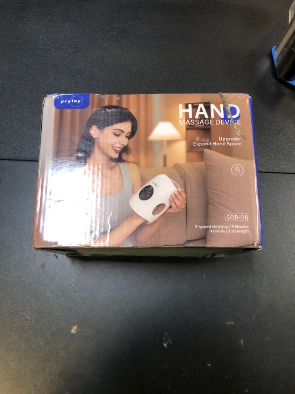 Photo 1 of Hand Massager, 9 Modes 9 Intensities Hand Massage, Cordless Hand Massager for Arthritis and Carpal Tunnel, Gift for Men Women Parents Relaxation at Office,White
