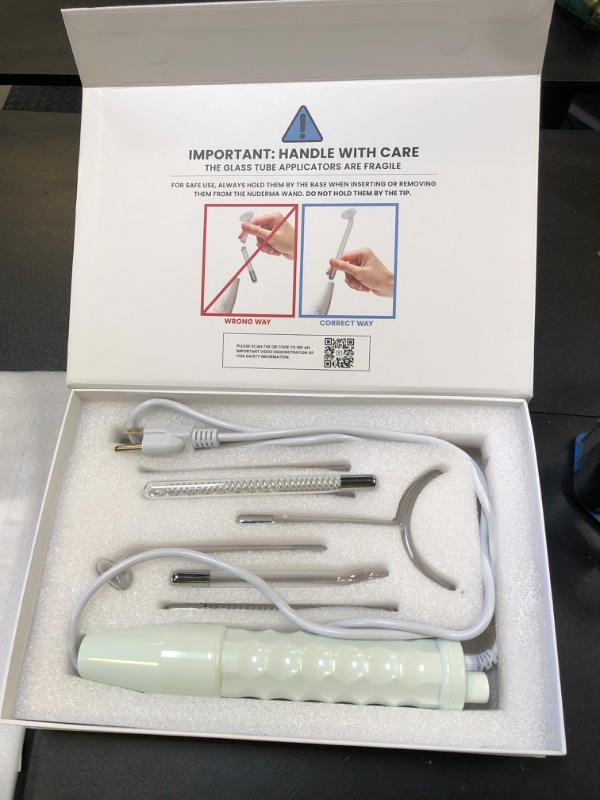 Photo 1 of Pure Daily Care NuDerma Clinical Portable Skin Therapy Wand, Machine with 6 Fusion Neon + Argon Wands – Anti Aging - Clarifying - Skin Tightening & Radiance - Wrinkle Reducing