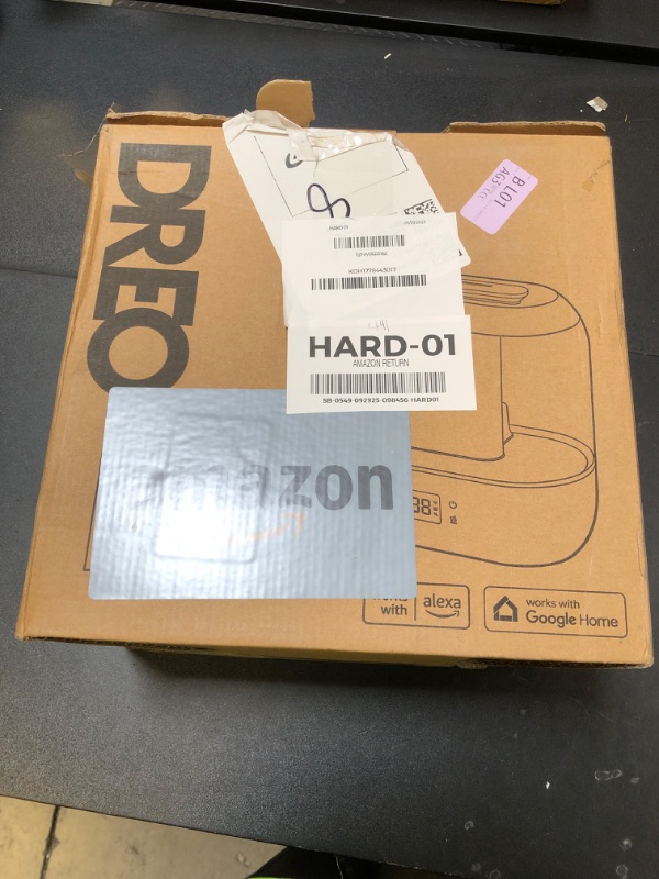 Photo 1 of Dreo Smart Humidifiers for Bedroom, Top Fill 4L Supersized Humidifier Large Room with 28 dB, 36H Runtime, Touch/APP/Voice Control, Nightlight, Cool Mist Humidifiers for Baby, Plants, Indoor, Black