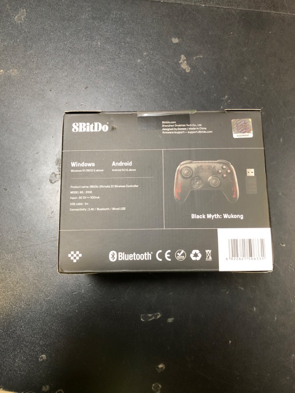 Photo 1 of 8BitDo Ultimate 2C Wireless Controller for Windows PC and Android, with Hall Effect Joysticks and Hall Triggers, 1000Hz Polling Rate, and Remappable L4/R4 Bumpers - Black Myth: Wukong