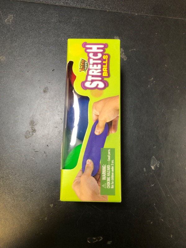 Photo 1 of YoYa Toys Pull, Stretch and Squeeze Stress Balls - 3 Balls, Elastic Sensory Balls for Stress and Anxiety Relief, Autism and Special Needs Toys, Calming Fidgets for Kids and Adults, Ideal for Classroom