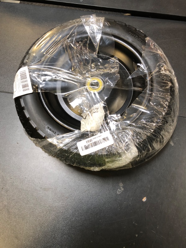 Photo 1 of AR-PRO (2-Pack) 13" Flat Free Tire and Wheel - with 5/8" Axle Bore Hole, 2.17" Offset Hub - 13 lnch Solid Wheels Compatible with Garden wagon Cart,Hand Trucks,Utility Cart and Lawnmower Yard Trailers