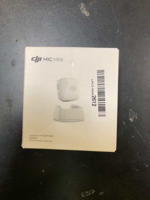 Photo 1 of DJI Mic Mini Transmitter (Arctic White), Ultralight, Wireless Lavalier Microphone for DJI Osmo Mobile 7P/Osmo Pocket 3, Noise Cancelling, Wireless Microphone for Camera/iPhone/Android, Vlog, Streaming