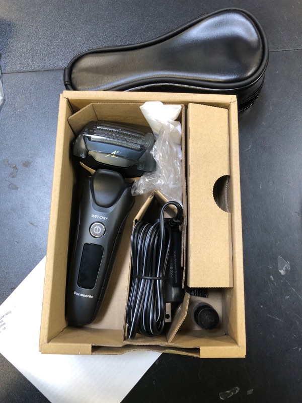 Photo 1 of Panasonic ARC5 Electric Razor for Men with Pop-Up Trimmer, Wet/Dry 5-Blade Shaver, Men's Electric Razors for Shaving Face with Intelligent Shave Sensor and 16D Pivoting Head, ES-LV67-K (Black)