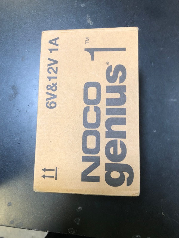 Photo 1 of NOCO GENIUS1: 1A 6V/12V Smart Battery Charger – Automatic Maintainer, Trickle Charger & Desulfator with Overcharge Protection & Temperature Compensation – For Lead-Acid & Lithium Batteries