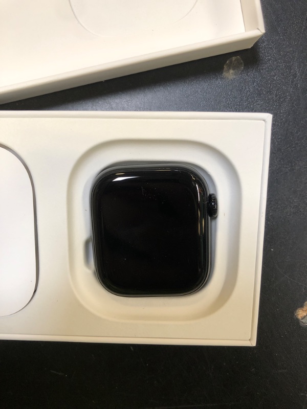 Photo 1 of Apple Watch Series 10 [GPS + Cellular 42mm case] Smartwatch with Jet Black Aluminum Case with Black Sport Band - S/M. Fitness Tracker, ECG App, Always-On Retina Display, Water Resistant