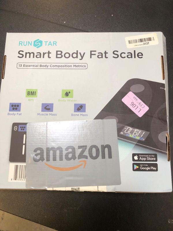 Photo 1 of Scale for Body Weight and Fat Percentage, RunSTAR Digital Accurate Bathroom Smart Scale with Large Display, FSA&HSA Eligible 13 Body Composition Analyzer Sync App