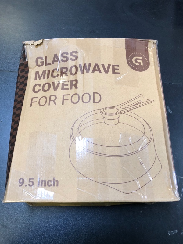 Photo 1 of Glass Microwave Splatter Cover, Microwave Cover for Food with Standup Handle, Dishwasher Safe, Food Safe, Clear Microwave Plate Splatter Guard Lid with Vent Hole, House Essentials for Gift, 9.5inch