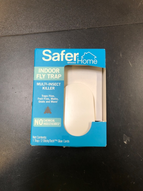 Photo 1 of Safer Home Indoor Plug-In Fly Trap - SH502 - Effective Fruit Fly Traps for Indoors, Gnat Traps for House Indoor, 400 Sq Ft Protection - Style: 1 Device + 2 Glue Cards