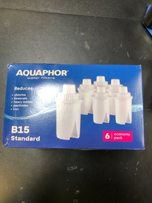 Photo 1 of AQUAPHOR B15 Water Filter Replacement (6) - Fits Brita Pitcher - 45 Gallons per Filter